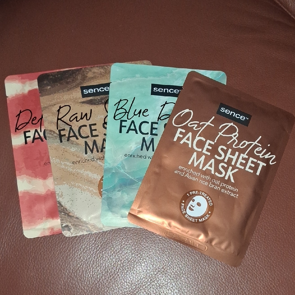 New 4 Face Mask Sheets - Sence